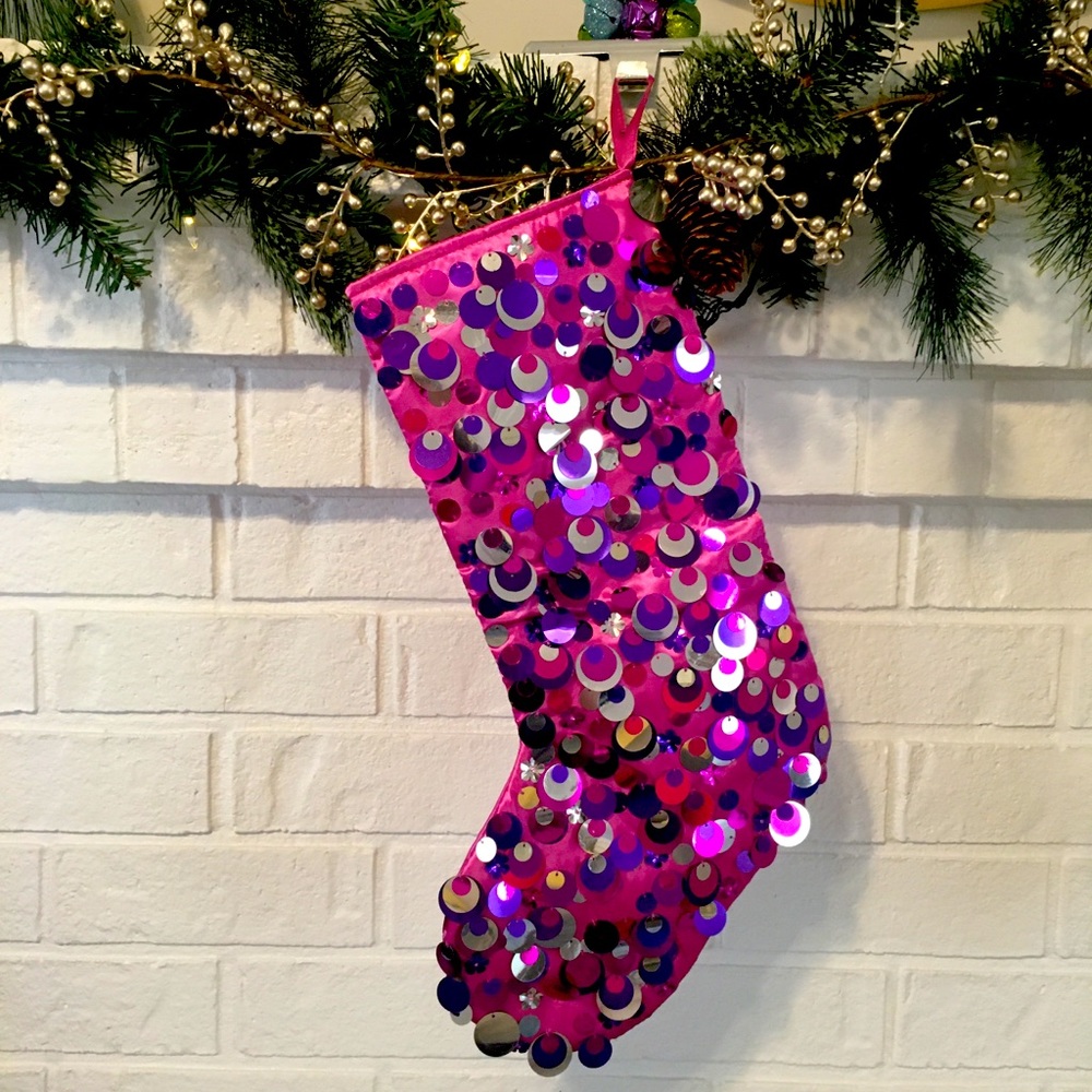 🎄 Pink Christmas stocking